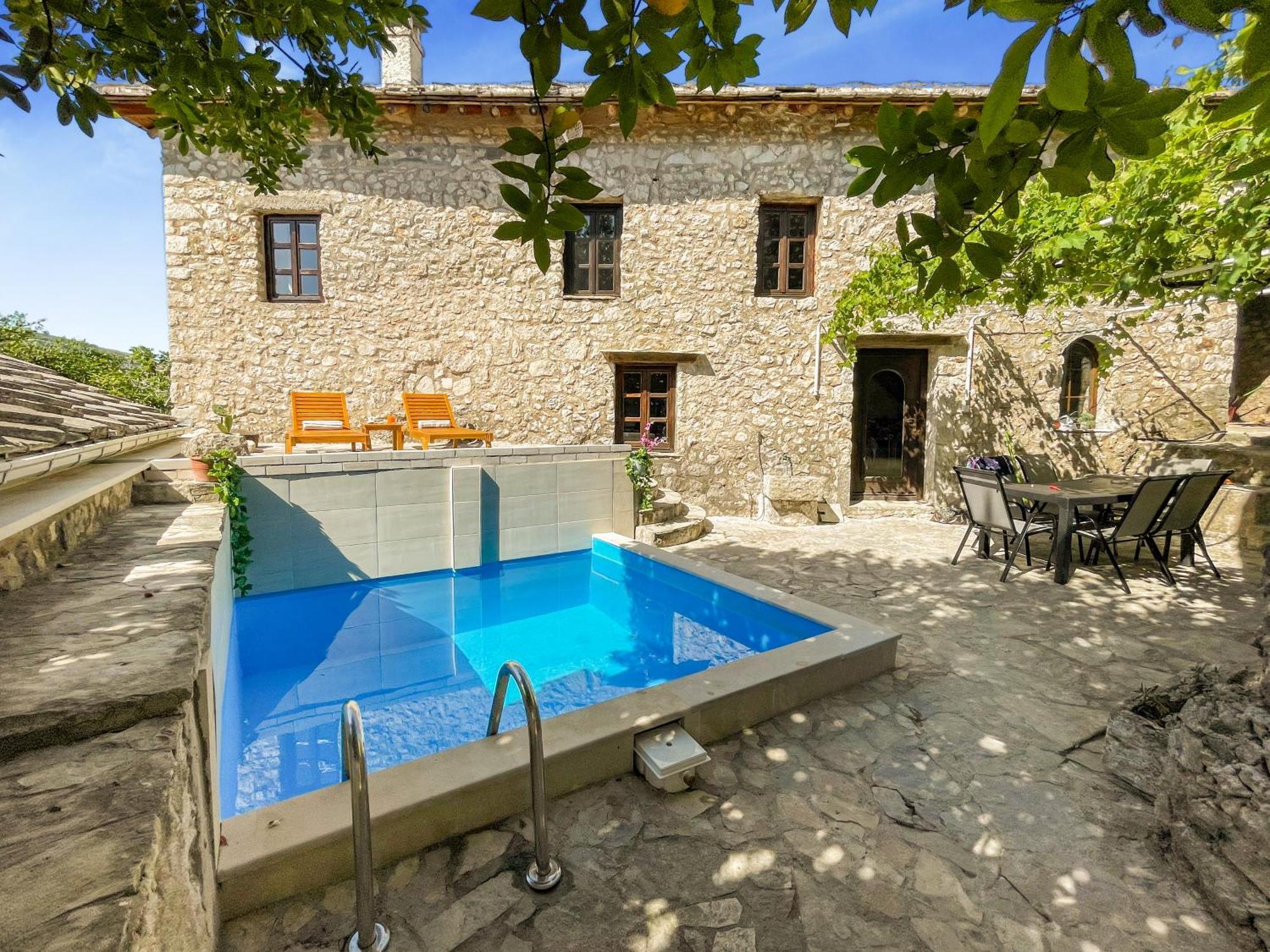 Villa Historic Pocitelj With Pool And Incredible Views On The River And Landmarks מראה חיצוני תמונה